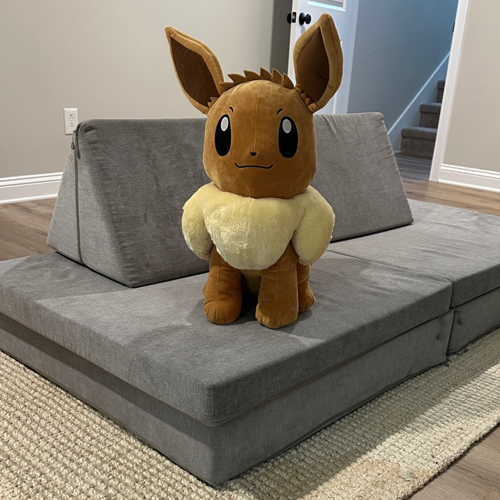 Pokemon Eevee Stuffed Animal - Brown and Cream